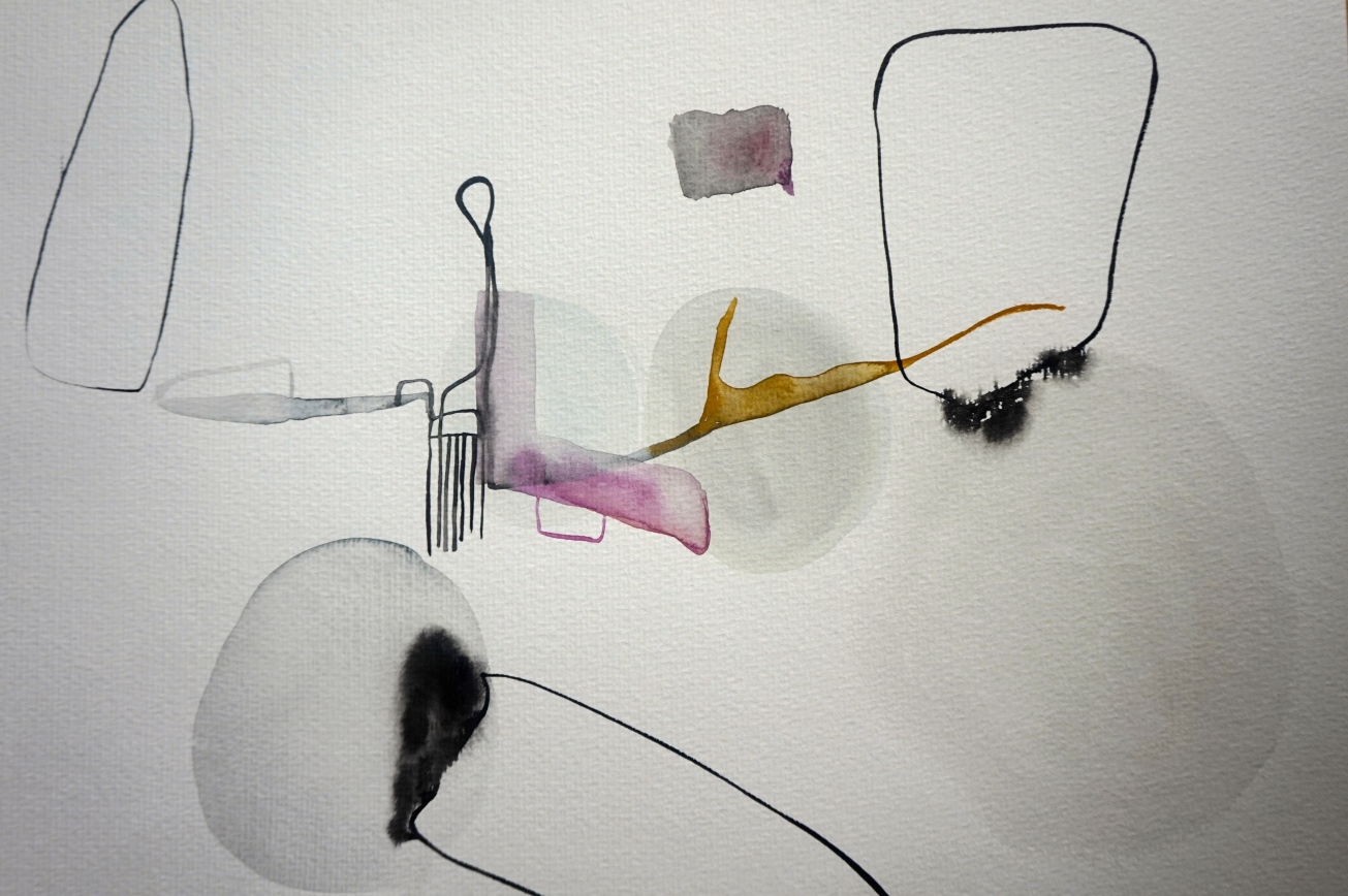 Endless Senseless 5, watercolours on paper, Laura Barbuto, 2014.