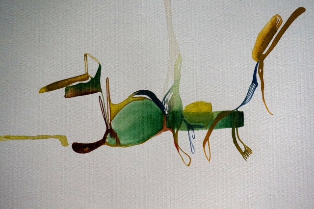 Verde, watercolours, 30 x 40 cm, Laura Barbuto, 2013.